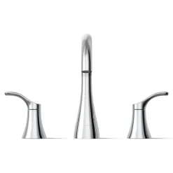Widespread bathroom sink faucet, 0.5 gpm