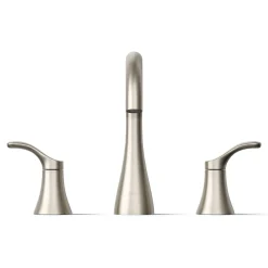 Widespread bathroom sink faucet, 0.5 gpm