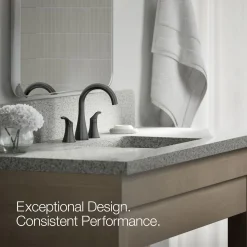 Widespread bathroom sink faucet, 1.2 gpm