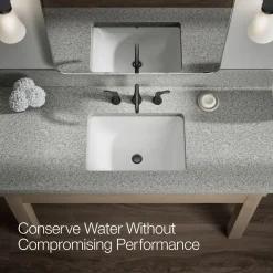 Widespread bathroom sink faucet, 1.2 gpm