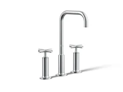 Widespread bathroom sink faucet with Cross handles, 1.2 gpm