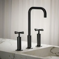 Widespread bathroom sink faucet with Cross handles, 1.2 gpm