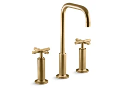 Widespread bathroom sink faucet with Cross handles, 1.2 gpm