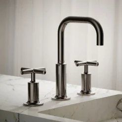 Widespread bathroom sink faucet with Cross handles, 1.2 gpm