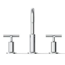 Widespread bathroom sink faucet with Cross handles, 1.2 gpm