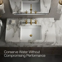 Widespread bathroom sink faucet with Cross handles, 1.2 gpm
