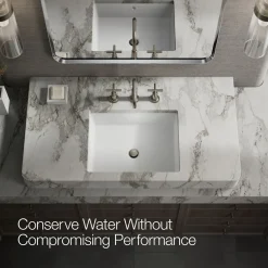 Widespread bathroom sink faucet with Cross handles, 1.2 gpm