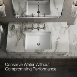 Widespread bathroom sink faucet with Cross handles, 1.2 gpm