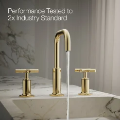Widespread bathroom sink faucet with Cross handles, 1.2 gpm