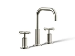 Widespread bathroom sink faucet with Cross handles, 1.2 gpm