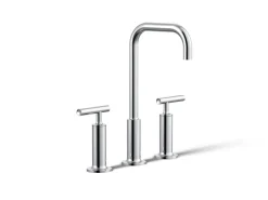 Widespread bathroom sink faucet with Lever handles, 1.2 gpm