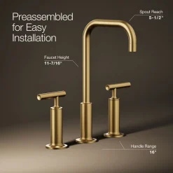 Widespread bathroom sink faucet with Lever handles, 1.2 gpm