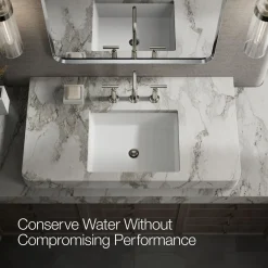 Widespread bathroom sink faucet with Lever handles, 1.2 gpm
