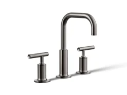 Widespread bathroom sink faucet with Lever handles, 1.2 gpm