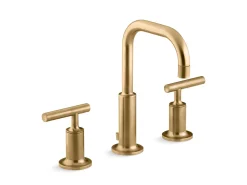 Widespread bathroom sink faucet with Lever handles, 1.2 gpm