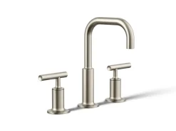 Widespread bathroom sink faucet with Lever handles, 1.2 gpm