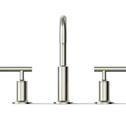 Widespread bathroom sink faucet with Lever handles, 1.2 gpm