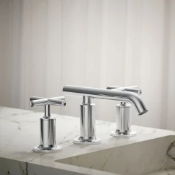 Widespread bathroom sink faucet with Cross handles, 1.2 gpm