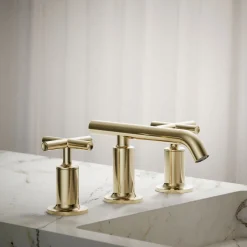 Widespread bathroom sink faucet with Cross handles, 1.2 gpm