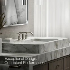 Widespread bathroom sink faucet with Cross handles, 1.2 gpm