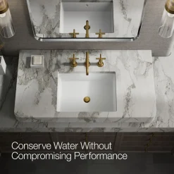 Widespread bathroom sink faucet with Cross handles, 1.2 gpm