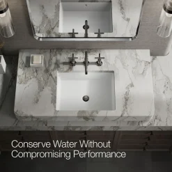 Widespread bathroom sink faucet with Cross handles, 1.2 gpm