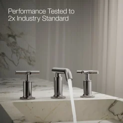 Widespread bathroom sink faucet with Cross handles, 1.2 gpm