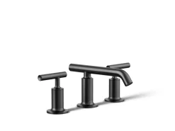 Widespread bathroom sink faucet with Lever handles, 1.2 gpm