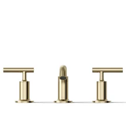 Widespread bathroom sink faucet with Lever handles, 1.2 gpm