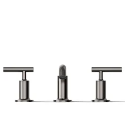 Widespread bathroom sink faucet with Lever handles, 1.2 gpm