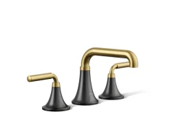 Widespread bathroom sink faucet, 0.5 gpm