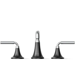 Widespread bathroom sink faucet, 0.5 gpm