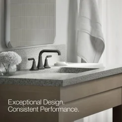 Widespread bathroom sink faucet, 1.2 gpm