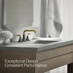 Widespread bathroom sink faucet, 1.2 gpm