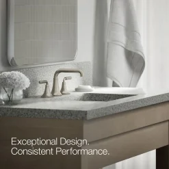 Widespread bathroom sink faucet, 1.2 gpm