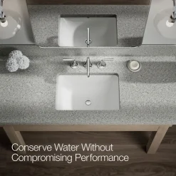 Widespread bathroom sink faucet, 1.2 gpm