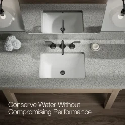 Widespread bathroom sink faucet, 1.2 gpm