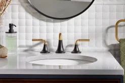 Widespread bathroom sink faucet, 1.2 gpm