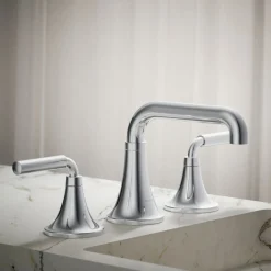 Widespread bathroom sink faucet, 1.2 gpm