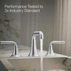 Widespread bathroom sink faucet, 1.2 gpm