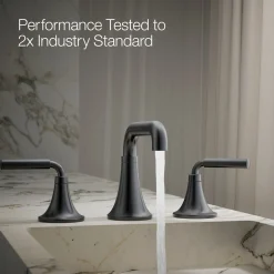 Widespread bathroom sink faucet, 1.2 gpm