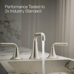 Widespread bathroom sink faucet, 1.2 gpm