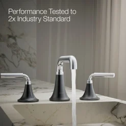 Widespread bathroom sink faucet, 1.2 gpm