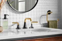 Widespread bathroom sink faucet, 1.2 gpm