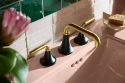 Widespread bathroom sink faucet, 1.2 gpm