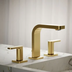 Widespread bathroom sink faucet, 1.0 gpm
