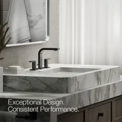 Widespread bathroom sink faucet, 1.0 gpm