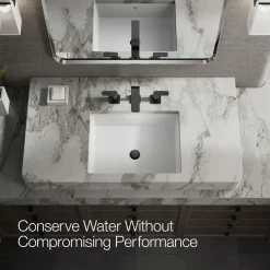 Widespread bathroom sink faucet, 1.0 gpm