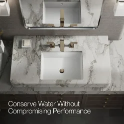 Widespread bathroom sink faucet, 1.0 gpm
