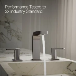 Widespread bathroom sink faucet, 1.0 gpm